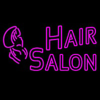 Double Stroke Pink Hair Salon Neonkyltti