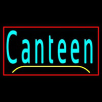 Cursive Canteen With Red Border Neonkyltti