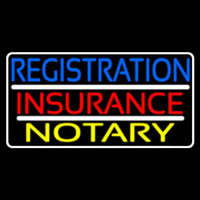 Registration Insurance Notary White Border And Lines Neonkyltti