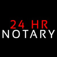 24 Hr Notary Neonkyltti