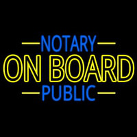 Notary Public On Board Neonkyltti