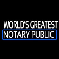 Worlds Greatest Notary Public Neonkyltti
