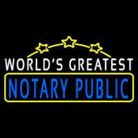 Worlds Greatest Notary Public Neonkyltti