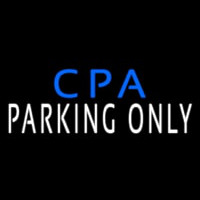 Cpa Parking Only Neonkyltti