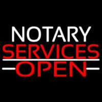Notary Services Open Neonkyltti