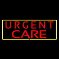 Urgent Care Rectangle Yellow Neonkyltti