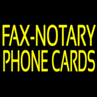 Yellow Fa  Notary Phone Cards Neonkyltti