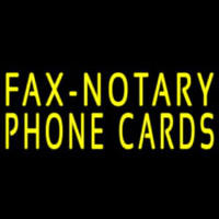 Yellow Fa  Notary Phone Cards 1 Neonkyltti