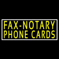 Yellow Fa  Notary Phone Cards With White Border 1 Neonkyltti
