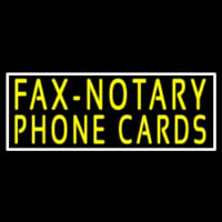 Yellow Fa  Notary Phone Cards With White Border 1 Neonkyltti