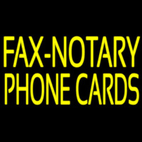 Yellow Fa  Notary Phone Cards With White Border Neonkyltti