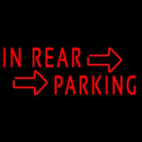 Red In Rear Parking Neonkyltti