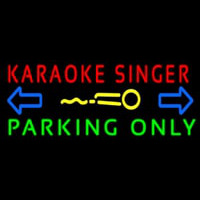 Karaoke Singer Parking Only 2 Neonkyltti